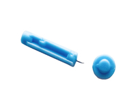 Tek Kullanımlık 30g Paslanmaz Çelik Lansetler Mavi Renkli Bükümlü Tip Lanset